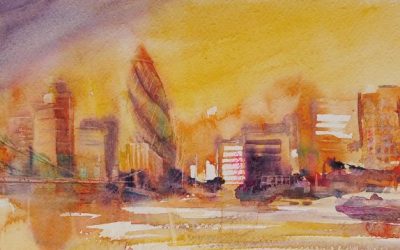 London-Tower-Bridge-Aquarell-19x56-cm-2019